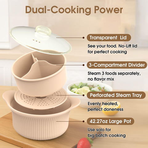 PANIMOSI steamer for baby puree prep with odorless silicone