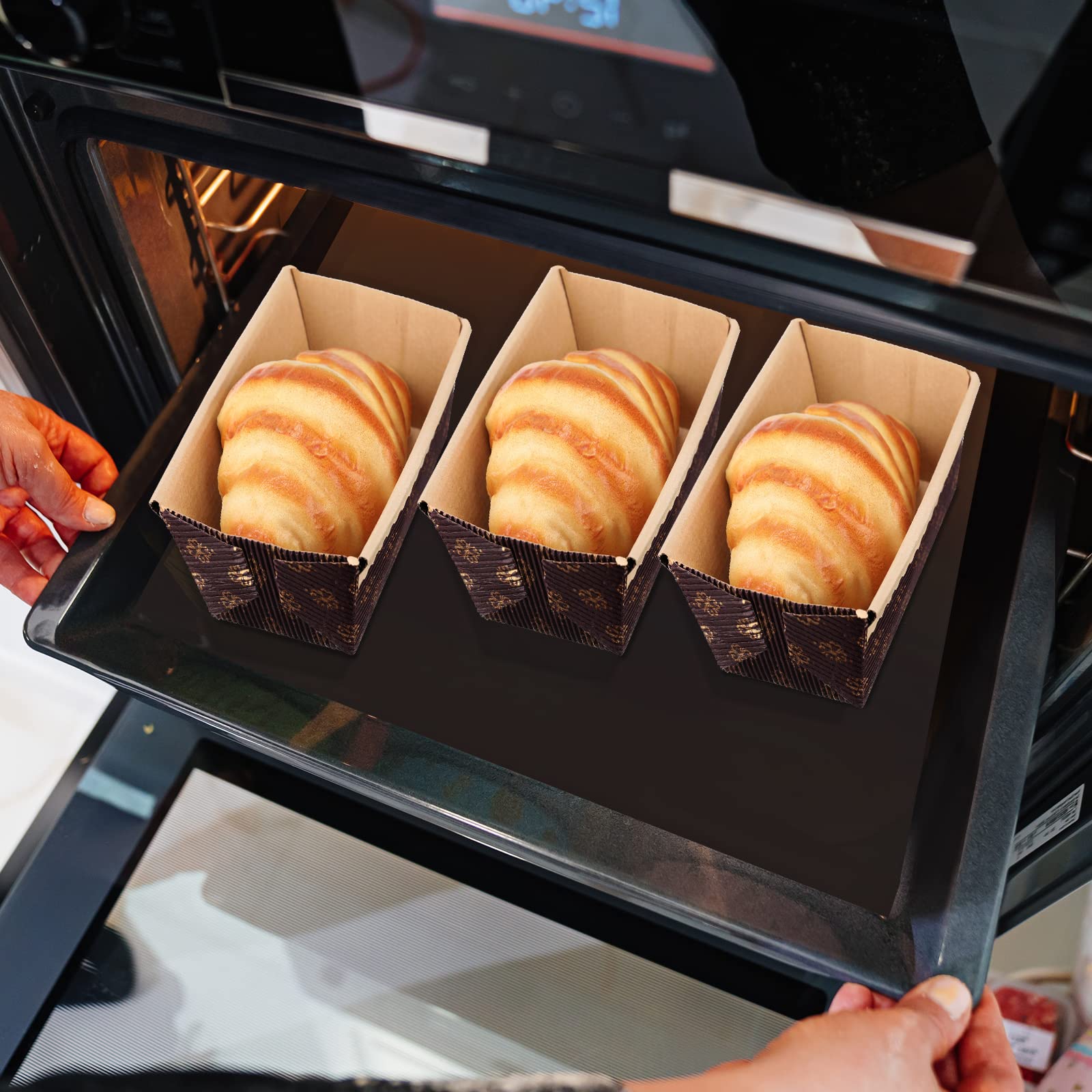 Panitay disposable loaf pans make post-bake cleanup effortless.