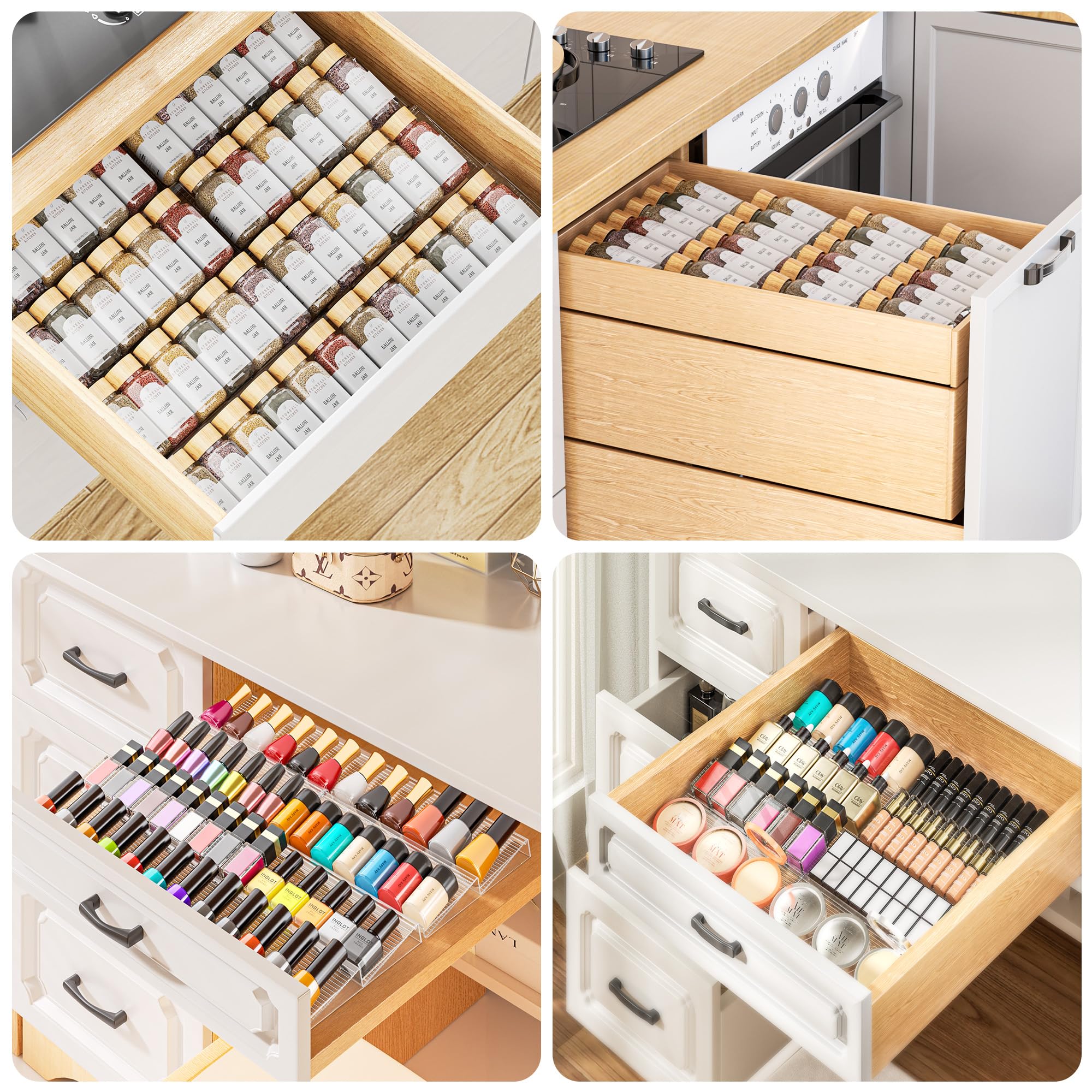 PanPanPal 2-tier 2-pack maximizes compact spice storage.