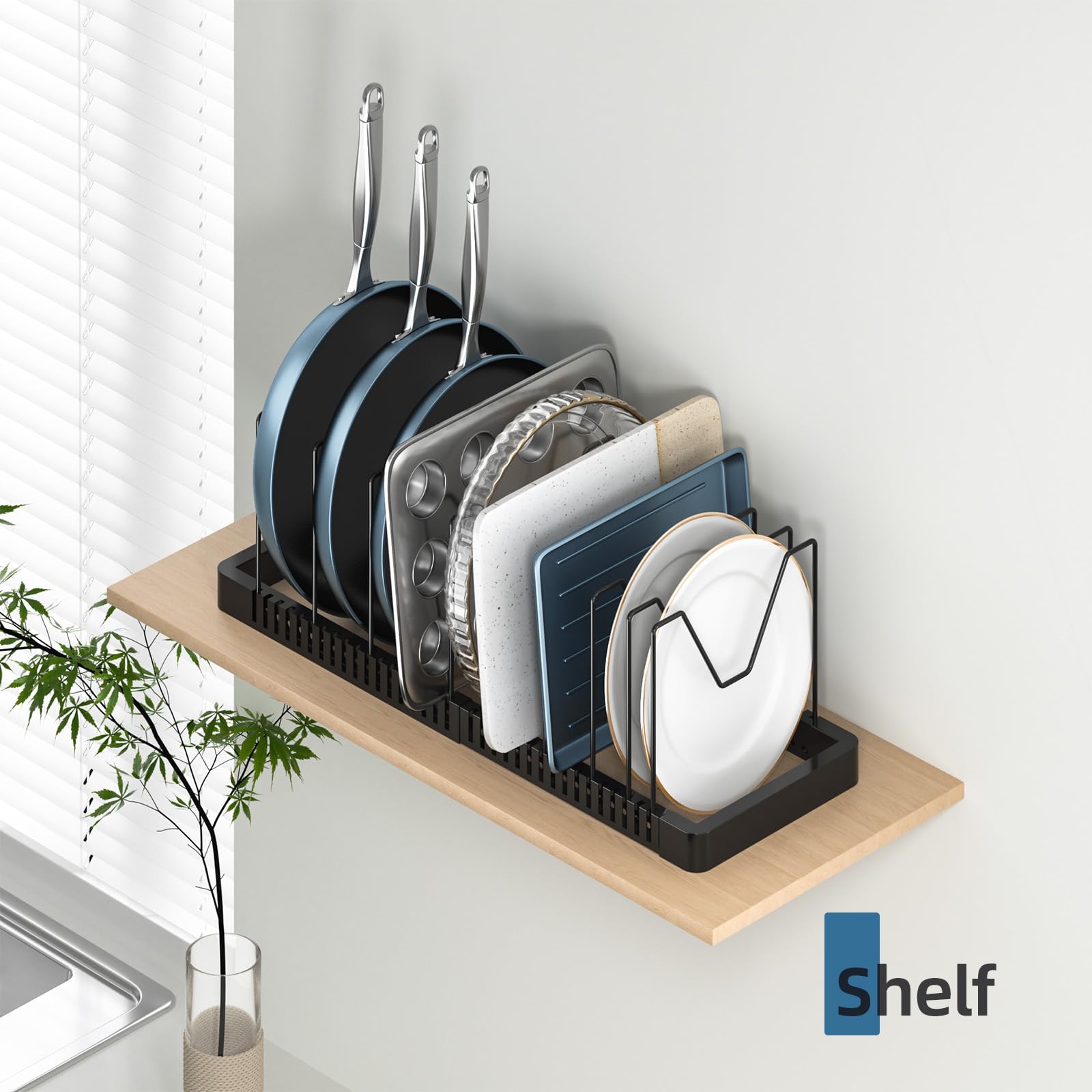 PanPanPal durable metal construction supports heavy cookware with rust resistance.