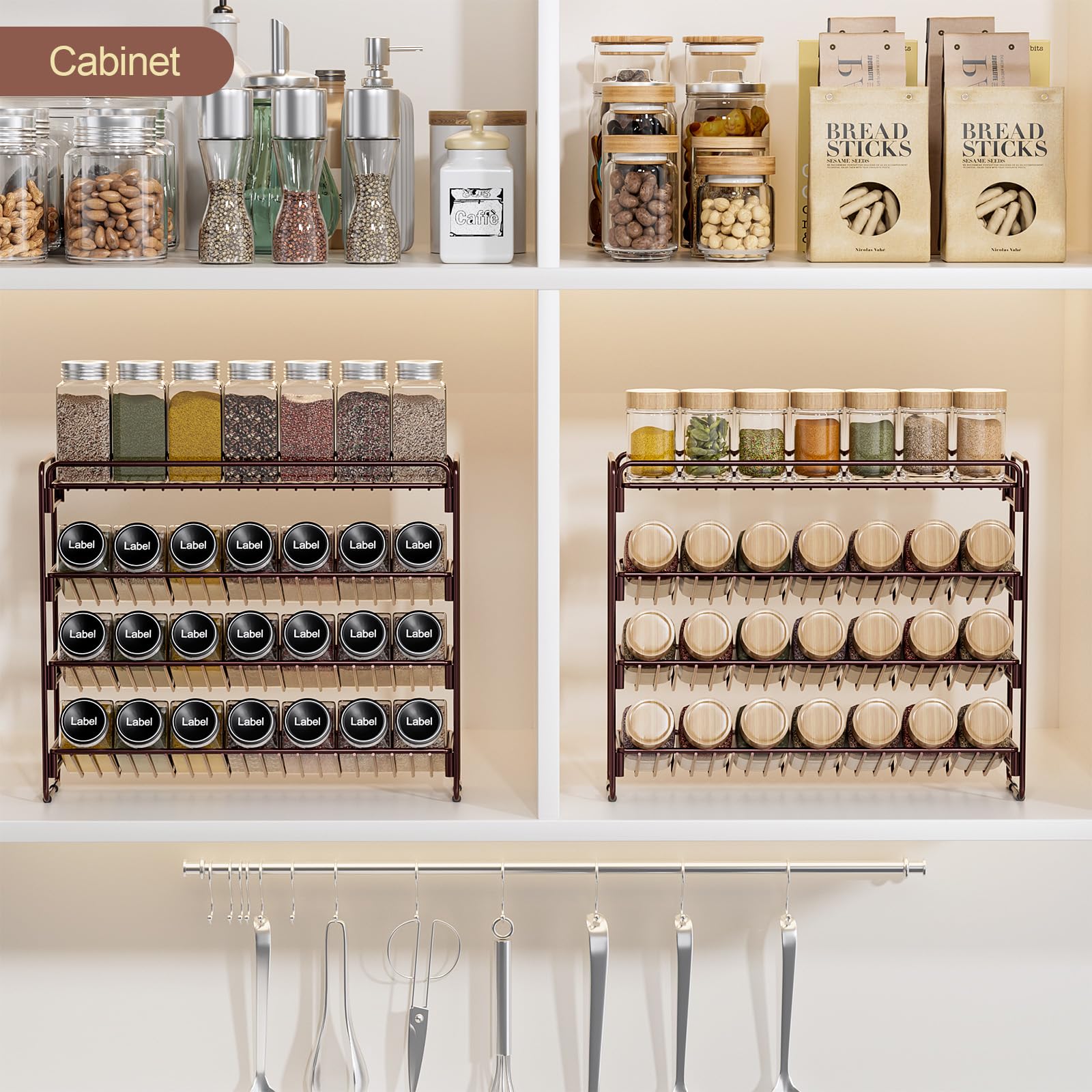 PanPanPal multi-use storage adapts to kitchen, bathroom, or craft areas.