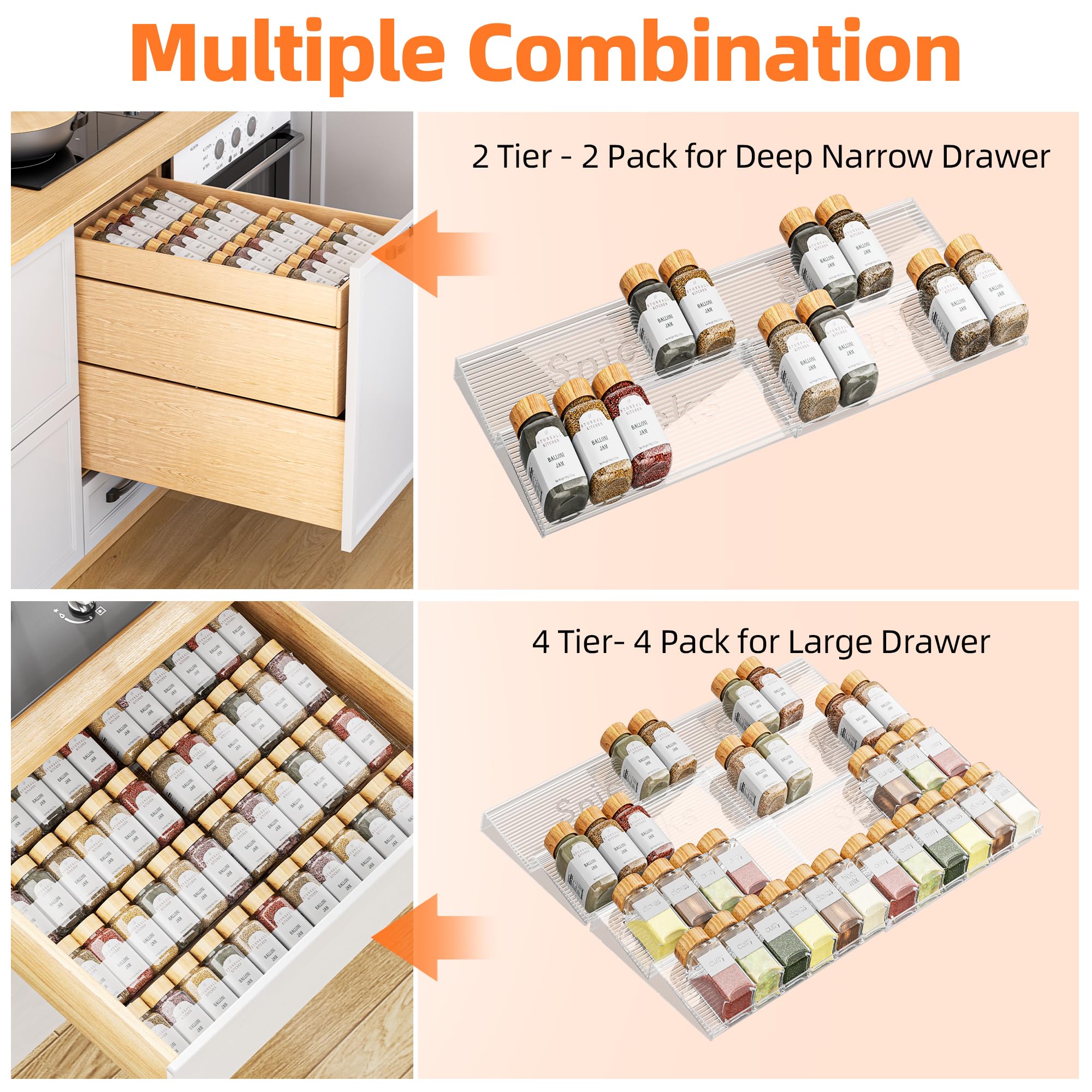 PanPanPal organized kitchen drawer supports efficient spice prep.