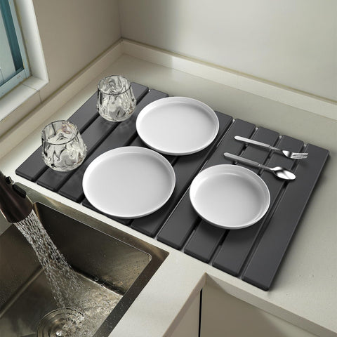 PantArea collapsible design drying mat folds compactly for easy storage after use.