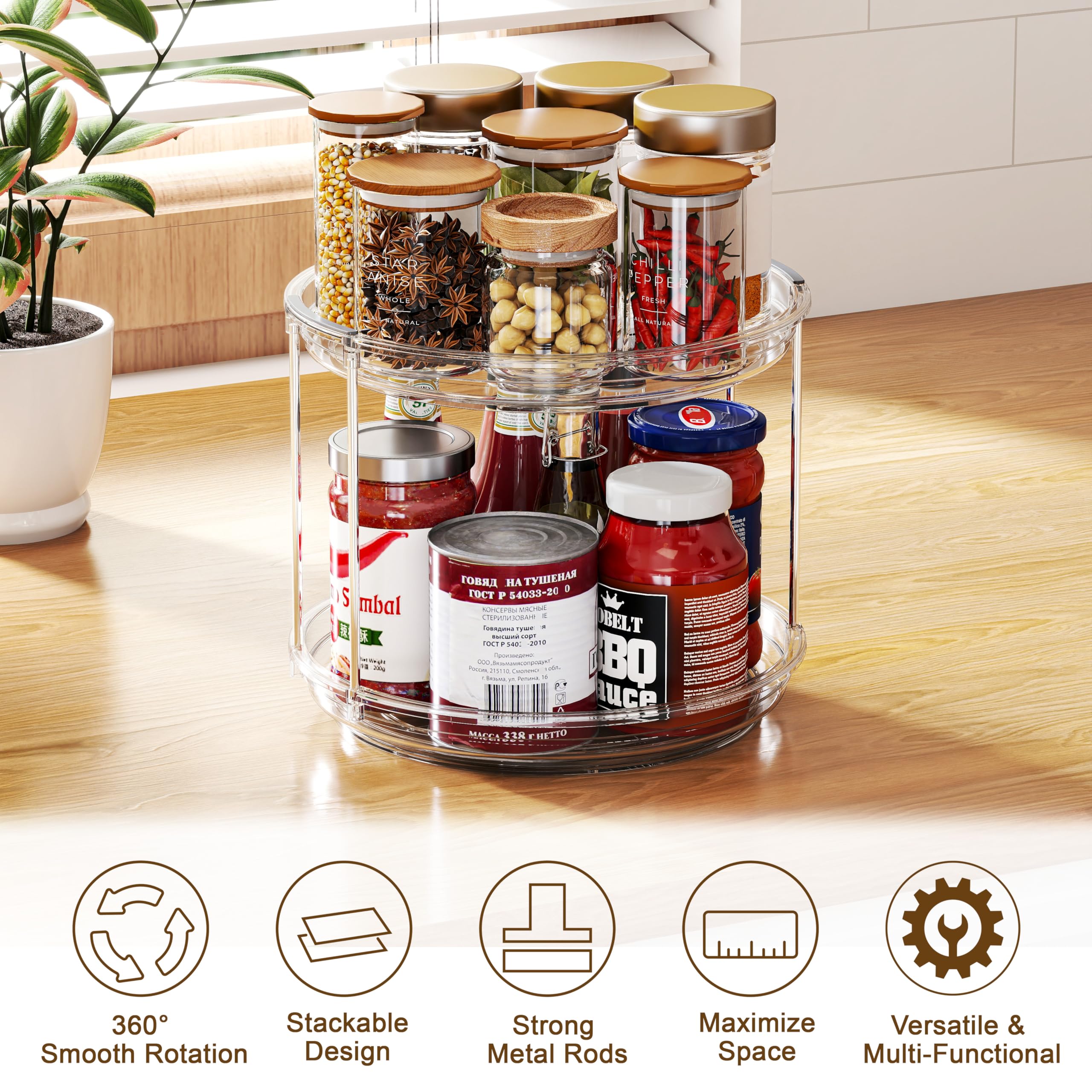 Pantasia 9-25 inch diameter and 7-9 inch height fits in many spaces