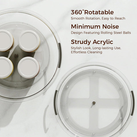 Pantasia anti-slip edge prevents items from sliding during rotation