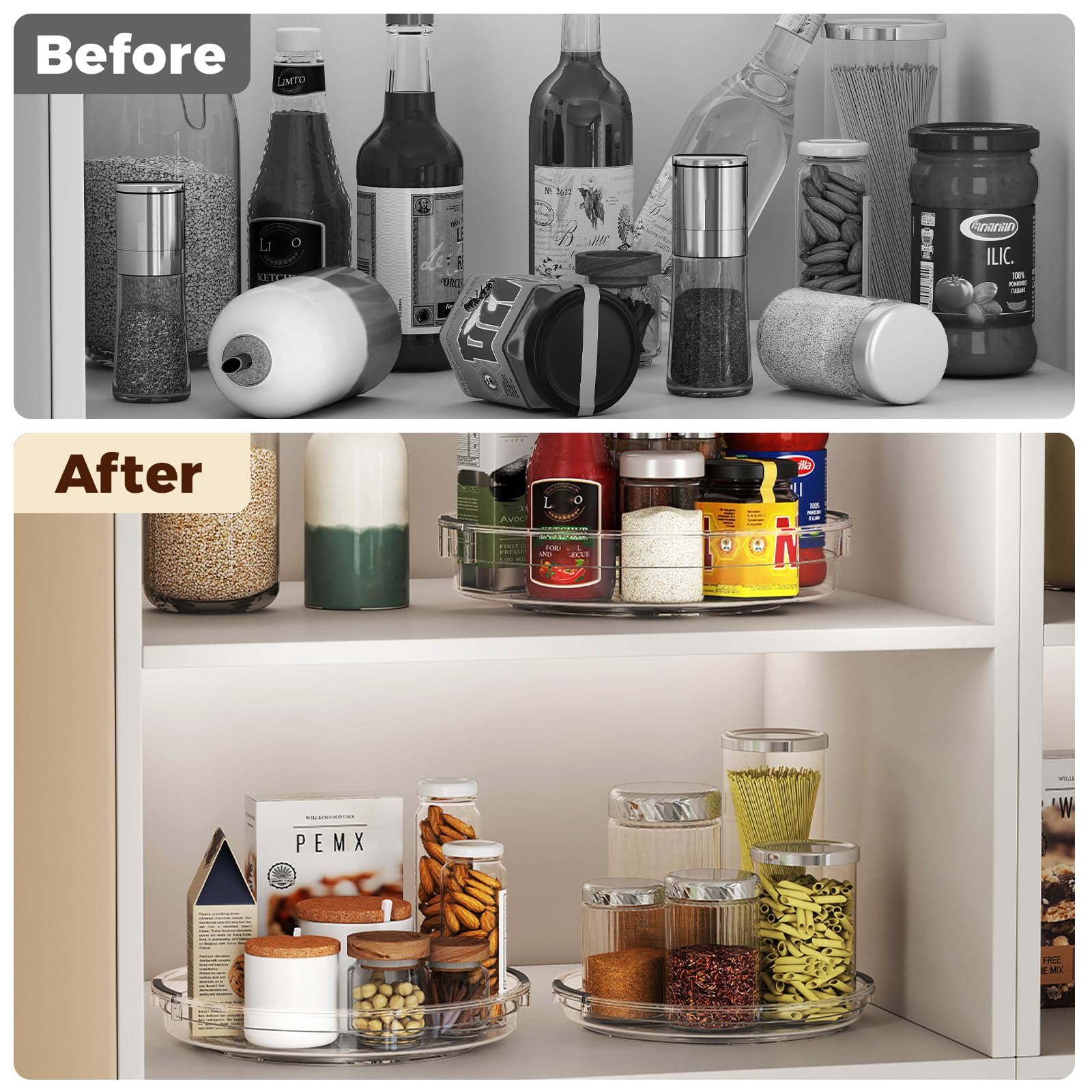 Pantasia BPA-free acrylic construction for durable kitchen storage