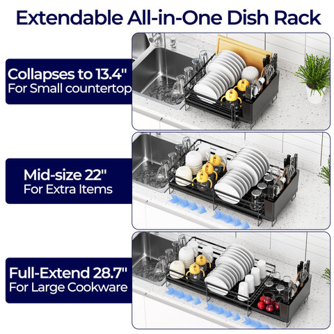 Pantasia drainage tray angle directs water into sink for cleaner counters