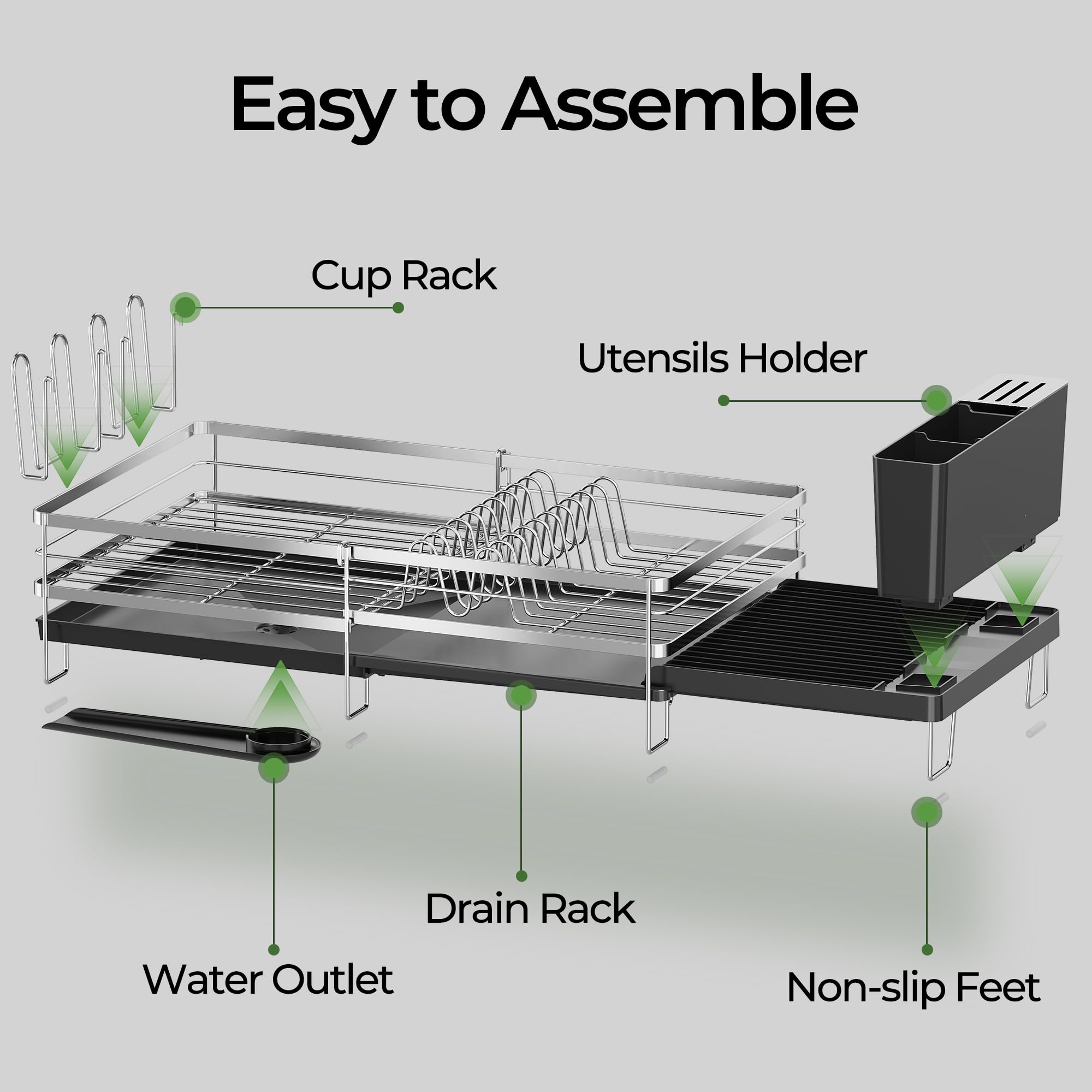 Pantasia easy tool-free setup and simple daily cleaning