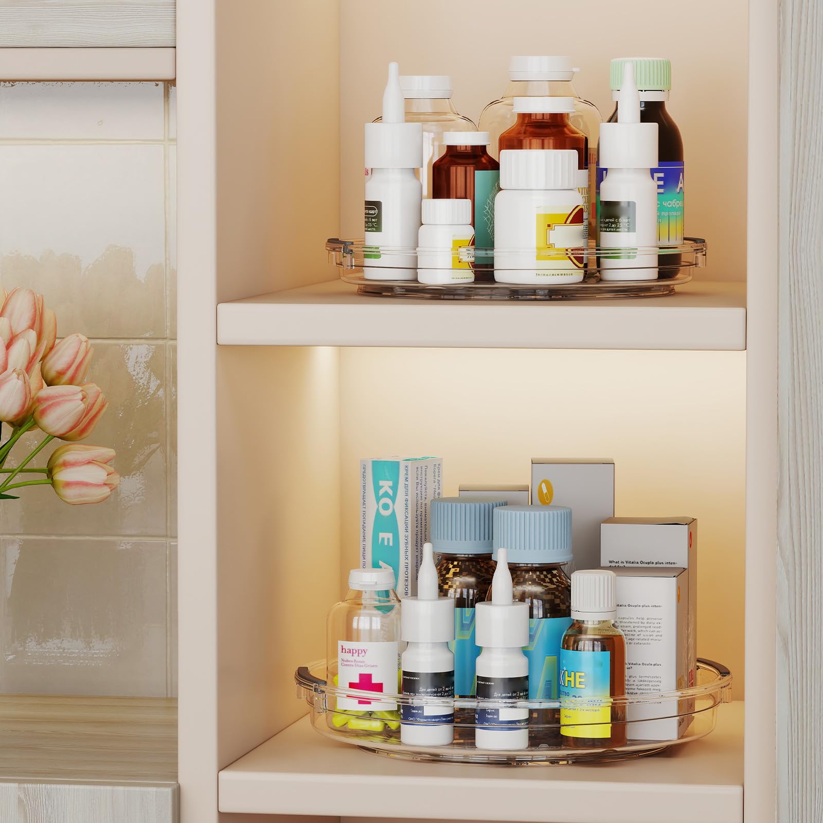 Pantasia versatile storage for medicines and cosmetics in bathrooms