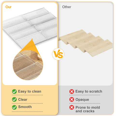 Pantasia Smudge-resistant acrylic design stays clean with quick wipe downs.
