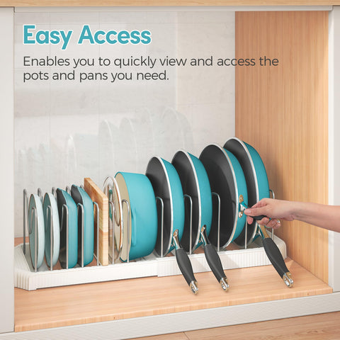 Pantasia U-shaped grooves prevent tipping during storage