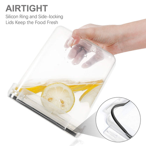 PANTRYSTAR airtight small container with see-through lid helps portion snacks neatly.