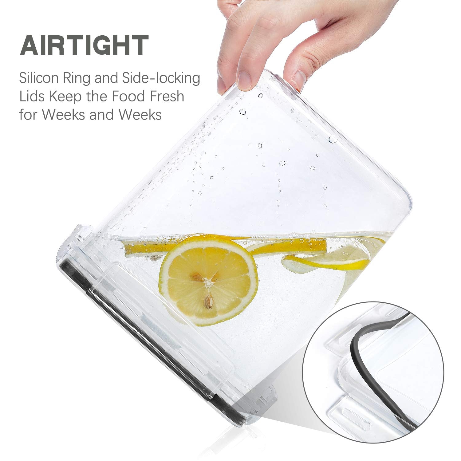 PANTRYSTAR BPA-free plastic shows contents clearly for quick prep.