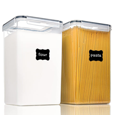 PANTRYSTAR large 6.5L container with lid keeps flour fresh