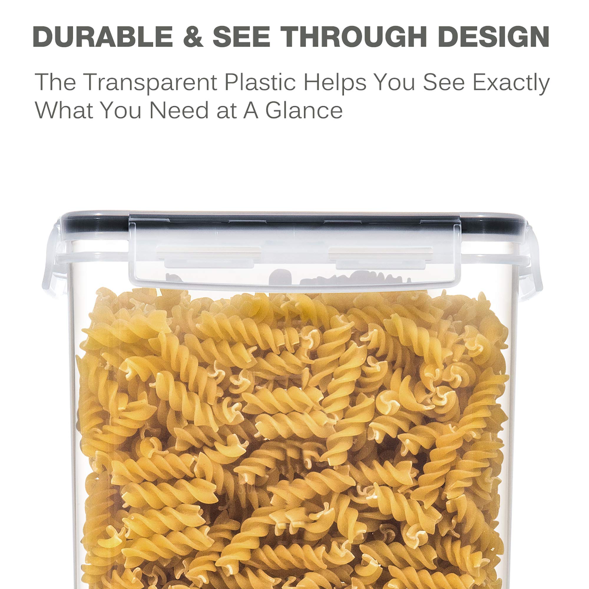 PANTRYSTAR side-locking lids seal air and moisture