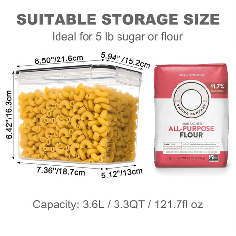 PANTRYSTAR stackable pantry containers save space and organize efficiently.