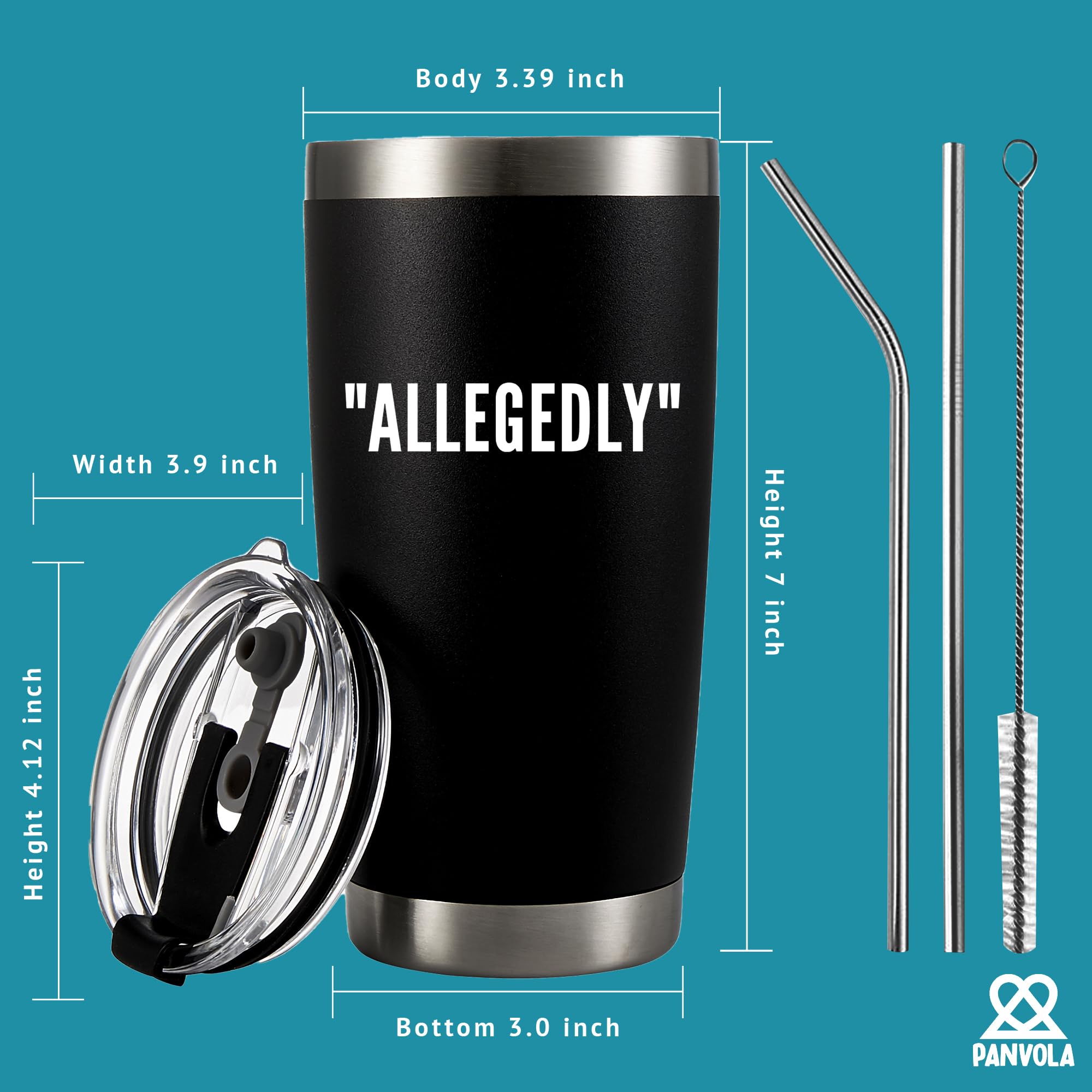 Panvola Allegedly Lawyer Mug black powder coat looks sleek