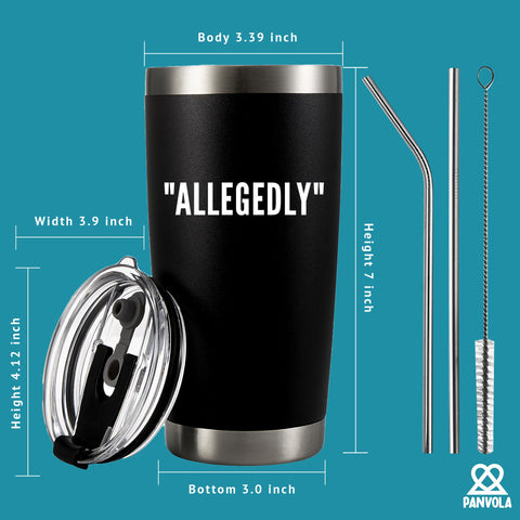 Panvola Allegedly Lawyer Mug black powder coat looks sleek