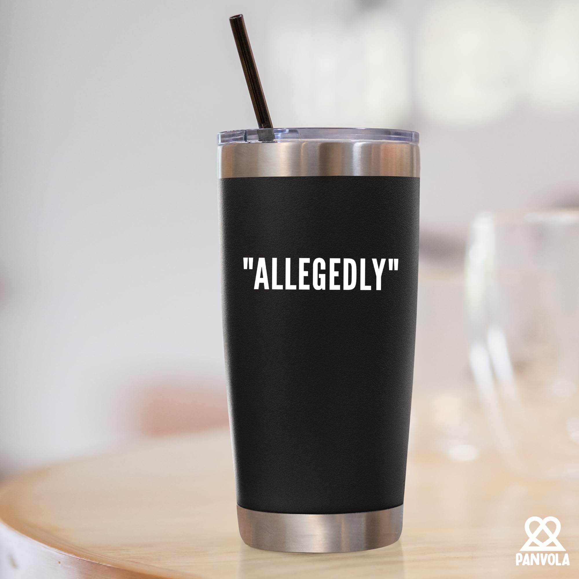 Panvola Allegedly Lawyer Mug removable lid for easy cleaning