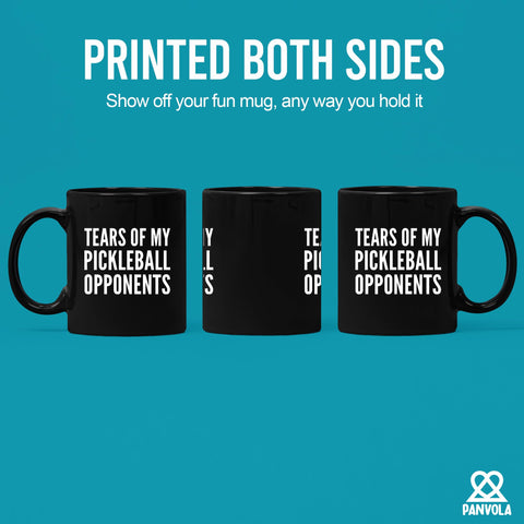 Panvola ceramic coffee mug in black gloss for daily rituals