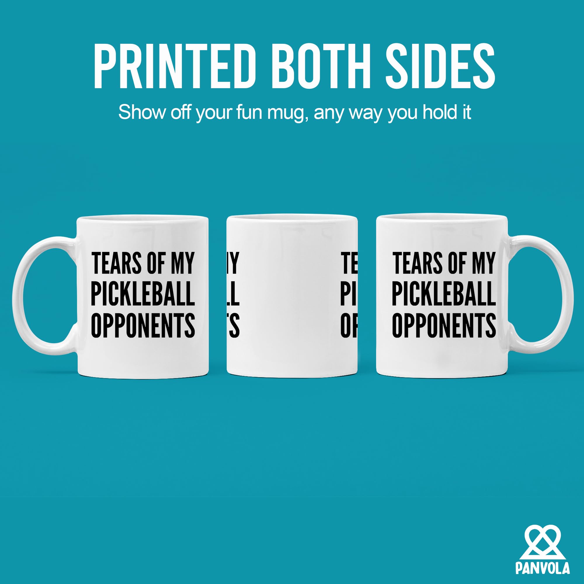 Panvola Ceramic Mug close-up highlights vibrant print and durable color