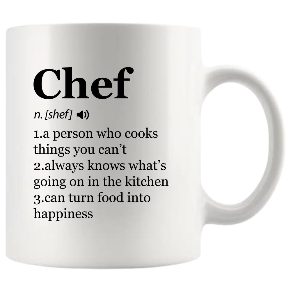 Panvola Chef Definition Mug front view shows bold kitchen-ready design for display and daily use.