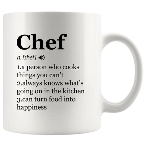 Panvola Chef Definition Mug front view shows bold kitchen-ready design for display and daily use.
