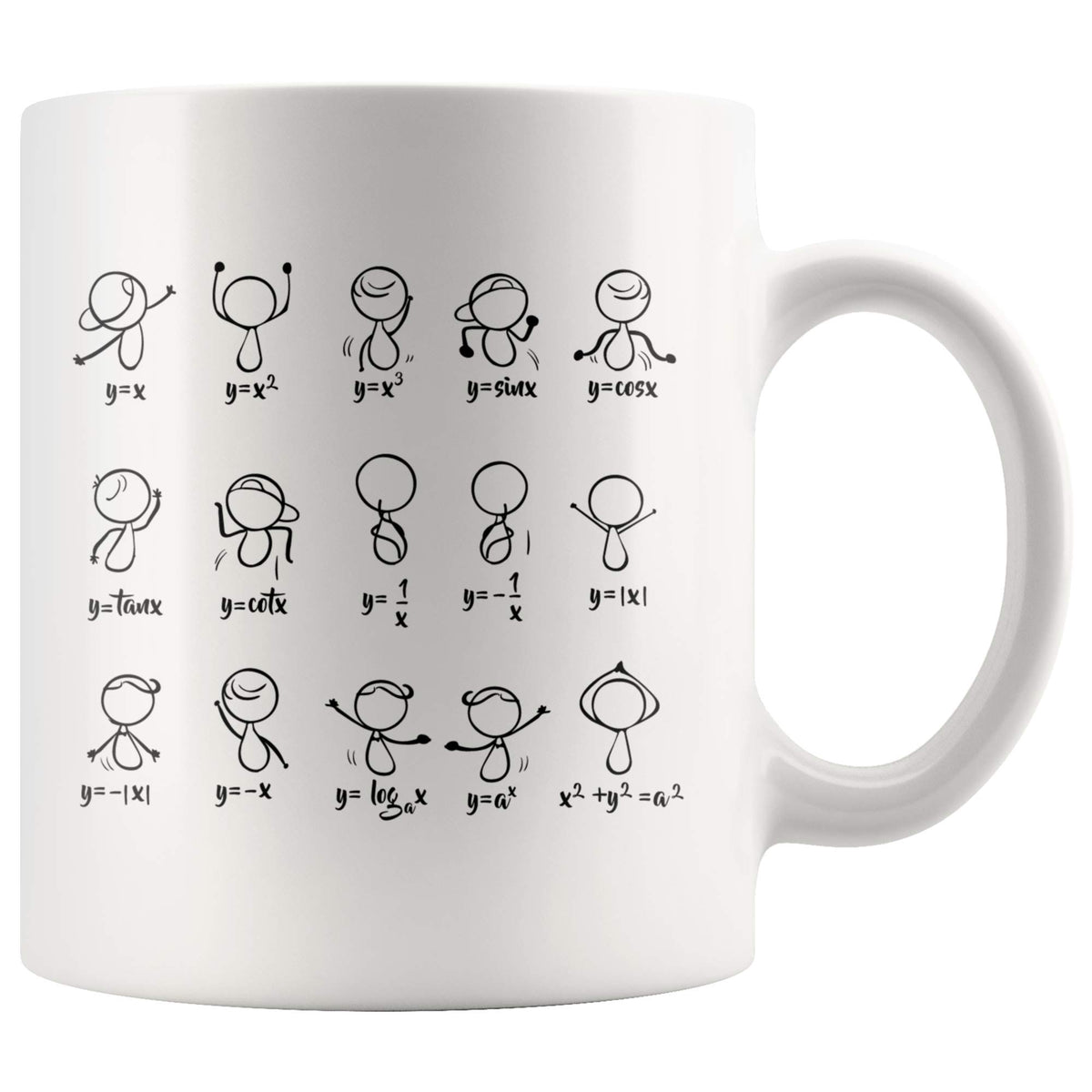 Panvola Funny Math Mug with algebra-dance artwork, perfect for coffee lovers.