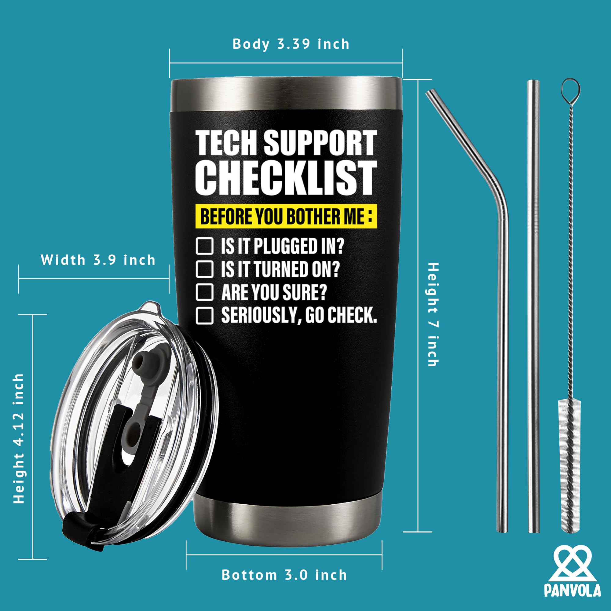 Panvola gift mug with tech humor appeals to geeks and IT professionals.