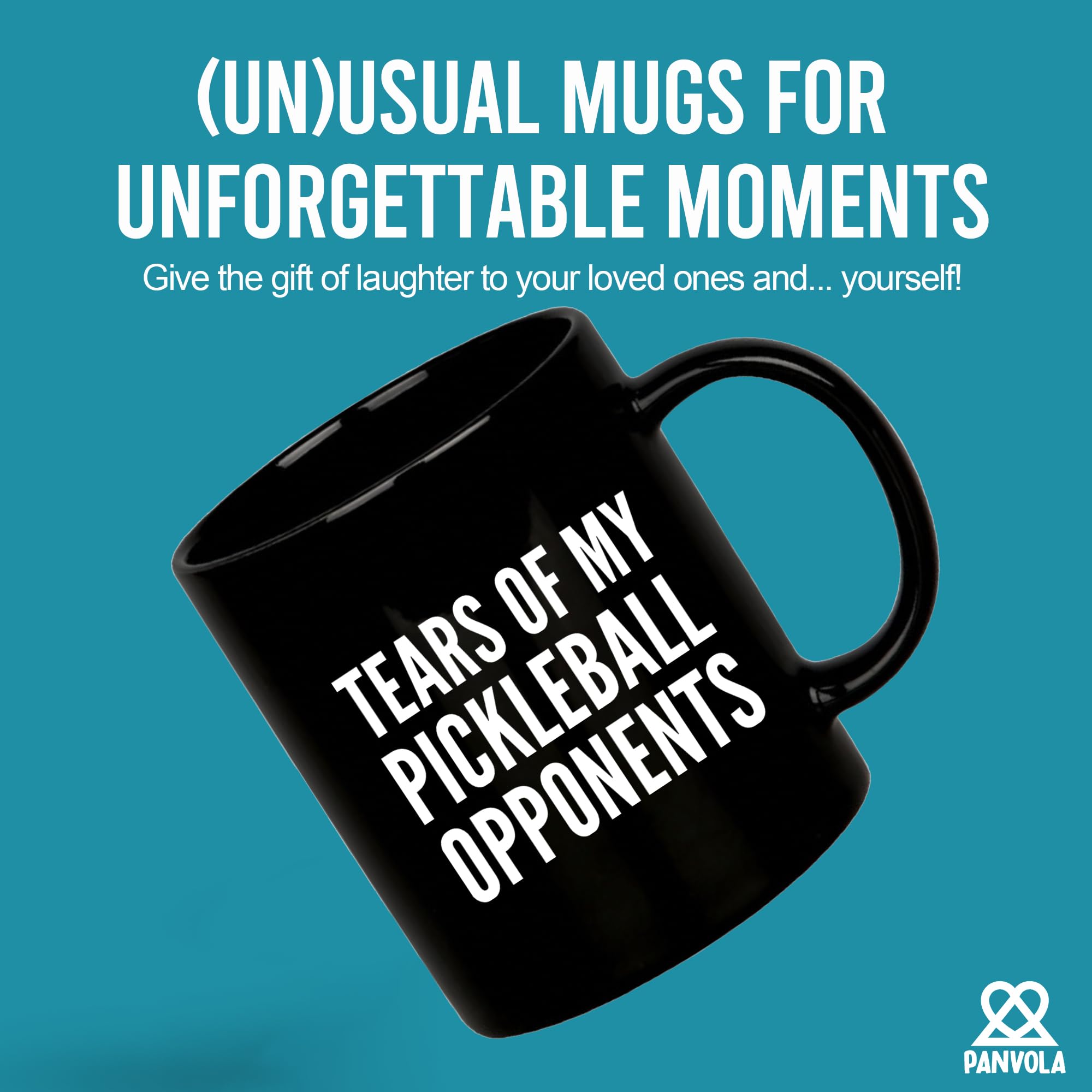 Panvola humorous pickleball quote mug for players and fans