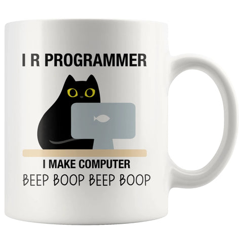 Panvola I R Programmer mug front view for daily coffee rituals