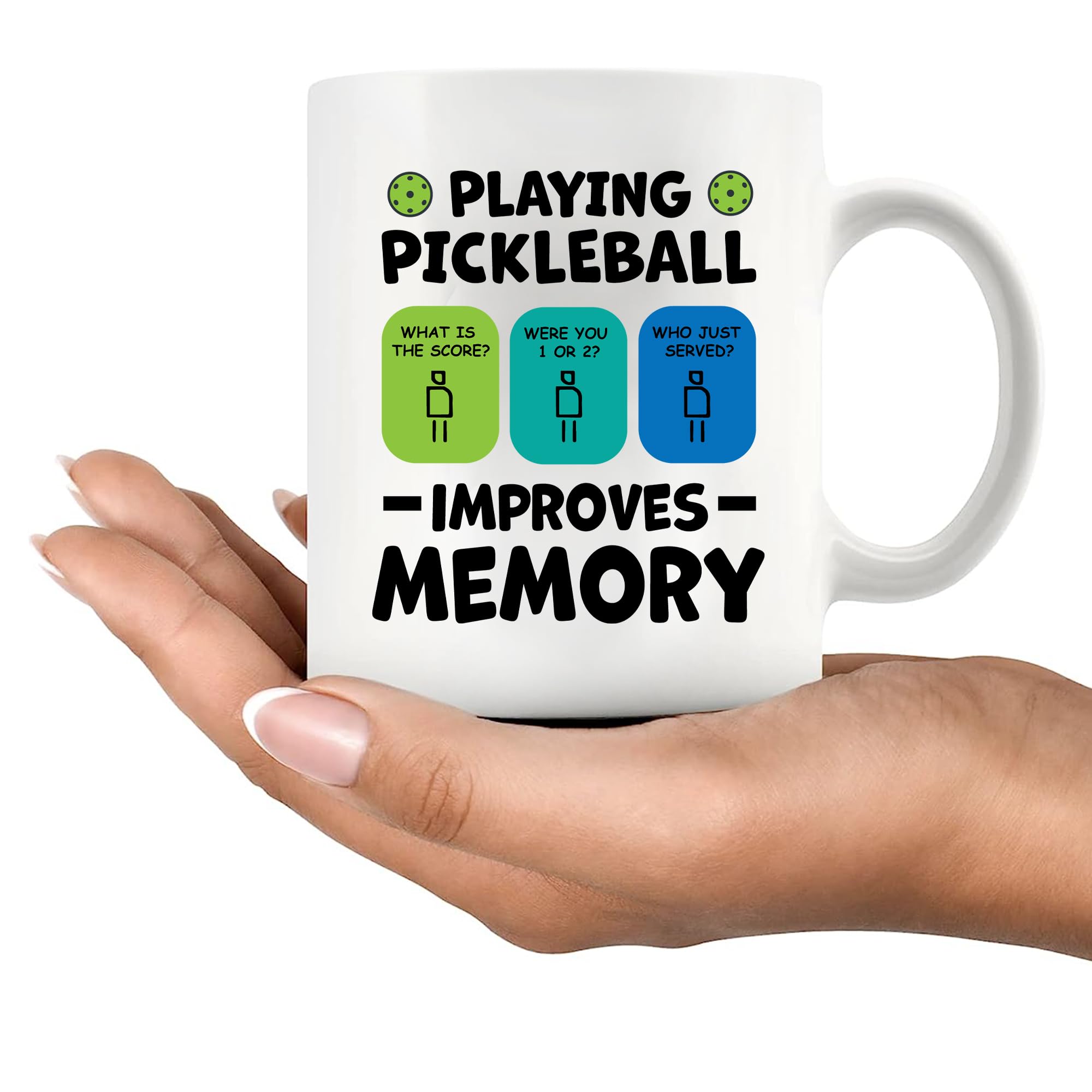Panvola pickleball memory mug cozy on kitchen shelf, perfect for mornings.