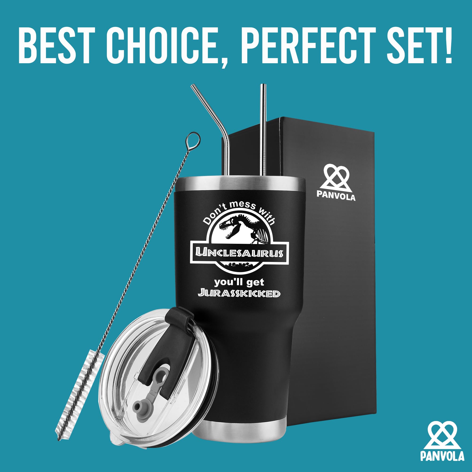 Panvola Includes stainless straw and cleaning brushes for easy care