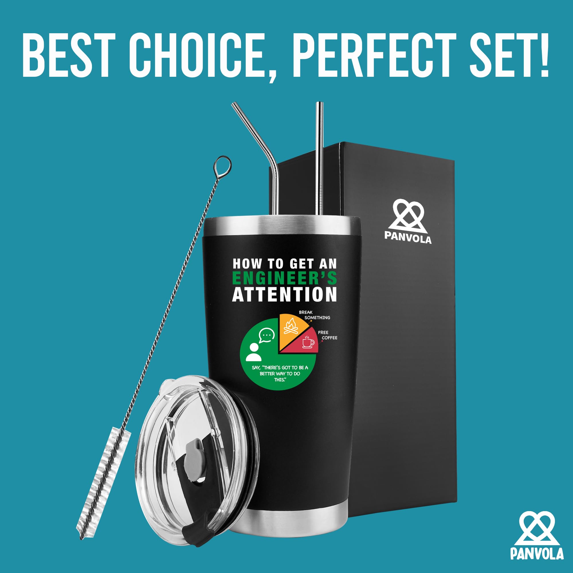 Panvola BPA-free stainless steel ensures safe daily use.