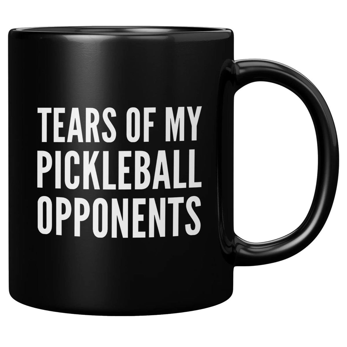 Panvola Tears of My Pickleball Opponents mug with game-day message for motivation