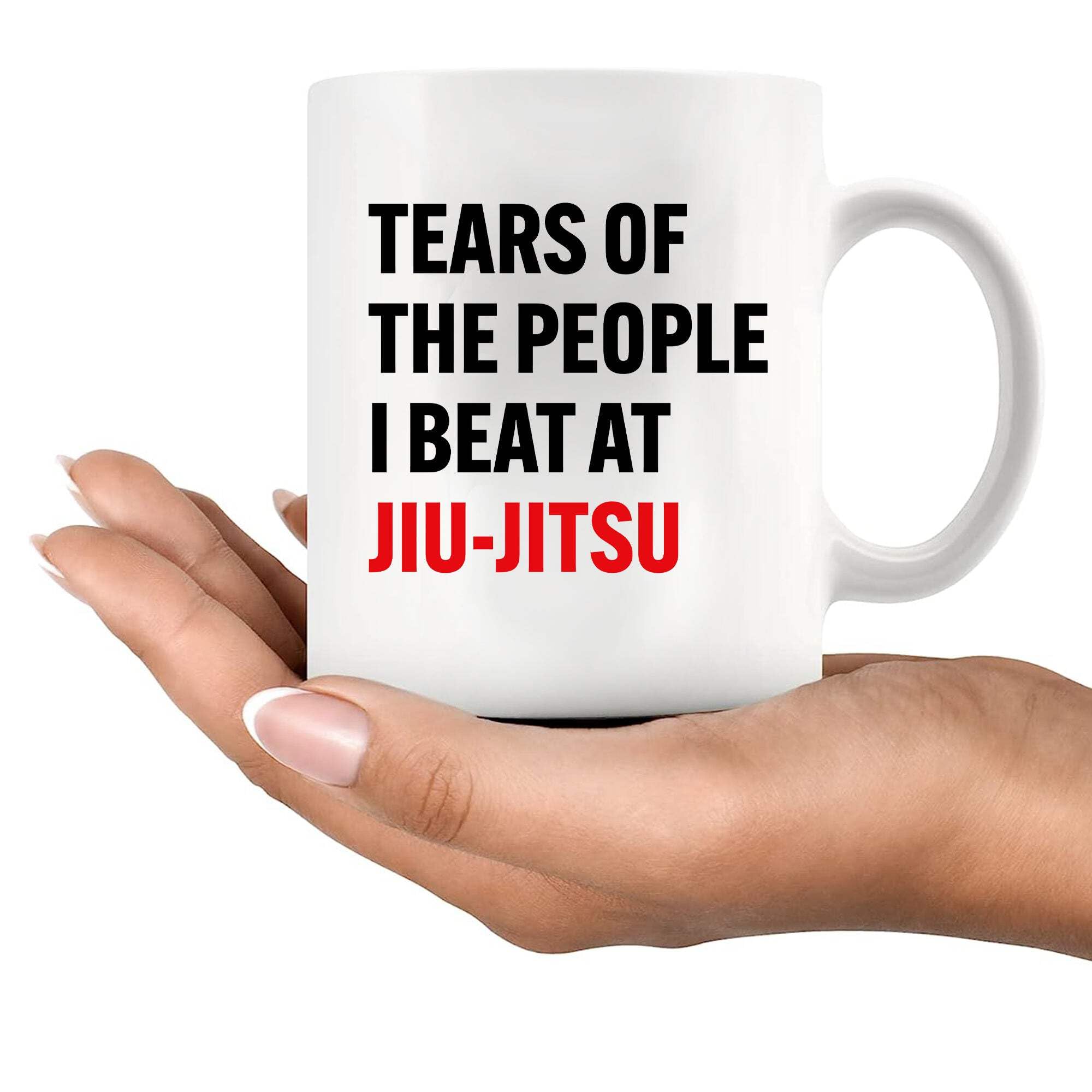 Panvola mug with artwork printed on both sides for both left and right-handed users.