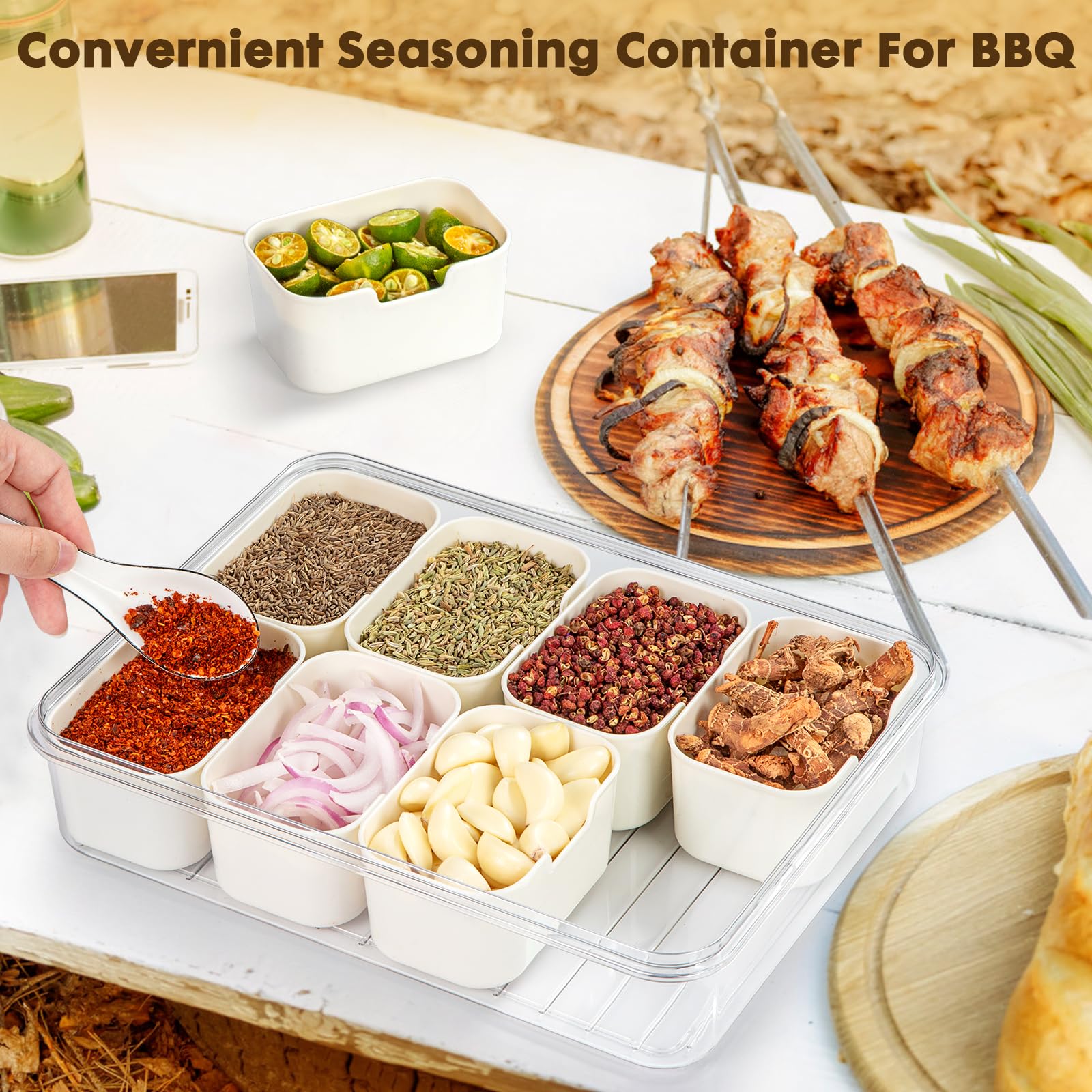 PANYEE Charcuterie tray ideal for party platters and portable entertaining.