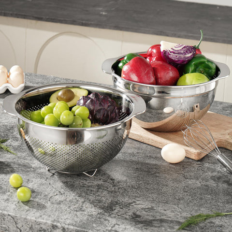 Paoli 5QT colander multipurpose for draining vegetables and rinsing berries