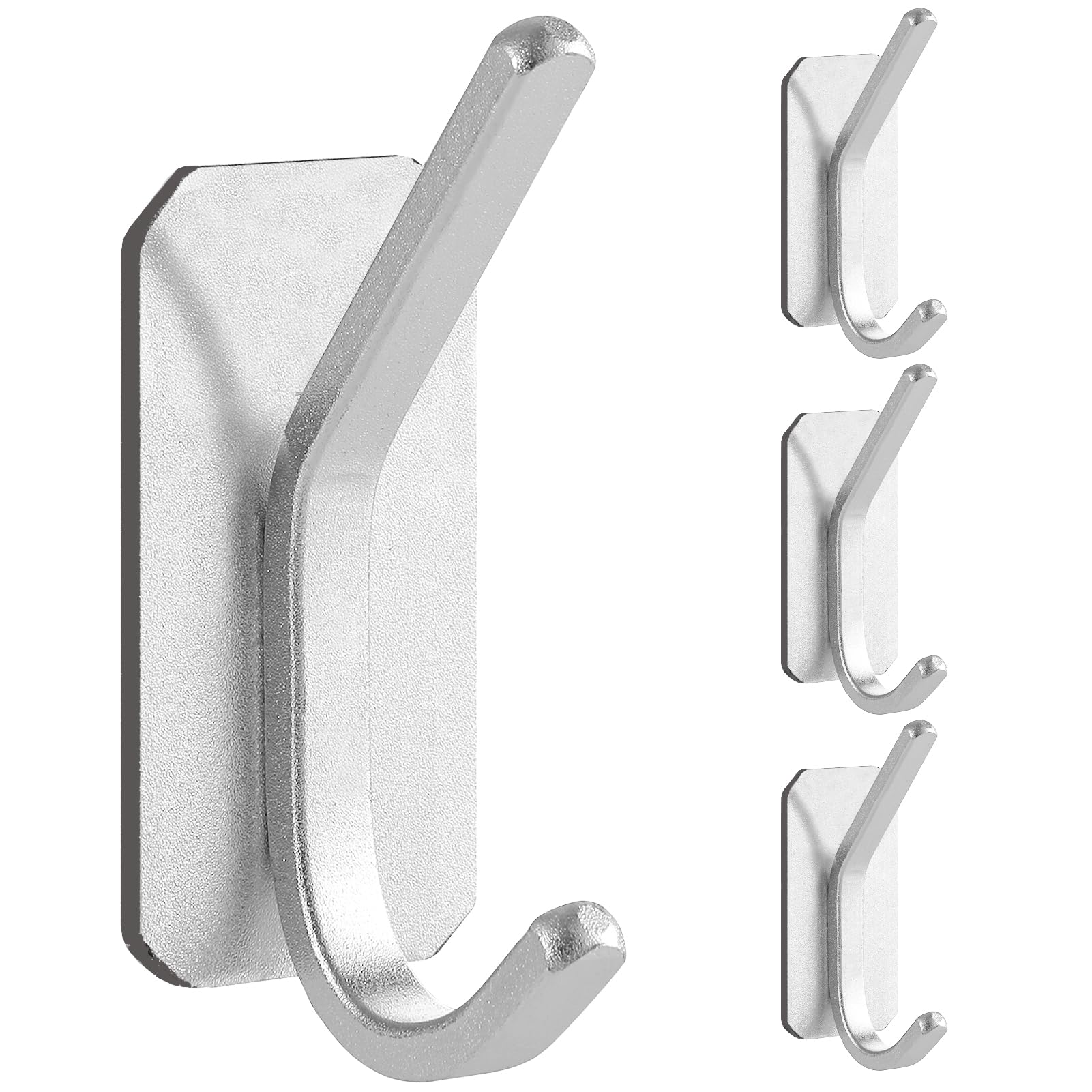 Paoli heavy-duty adhesive hooks white four-pack ready to mount securely