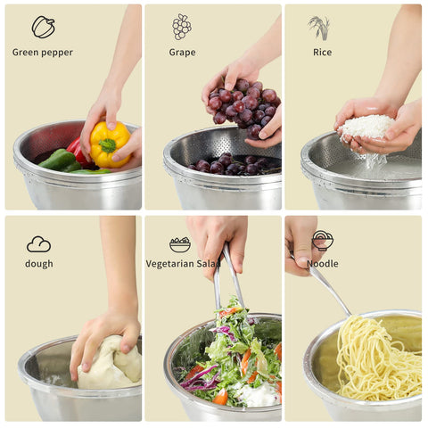 Paoli mixing bowl interior reflects light for easy cleaning