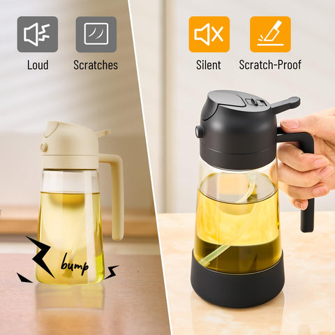 PARACITY 2-in-1 olive oil sprayer nozzle delivers even mist for even coverage