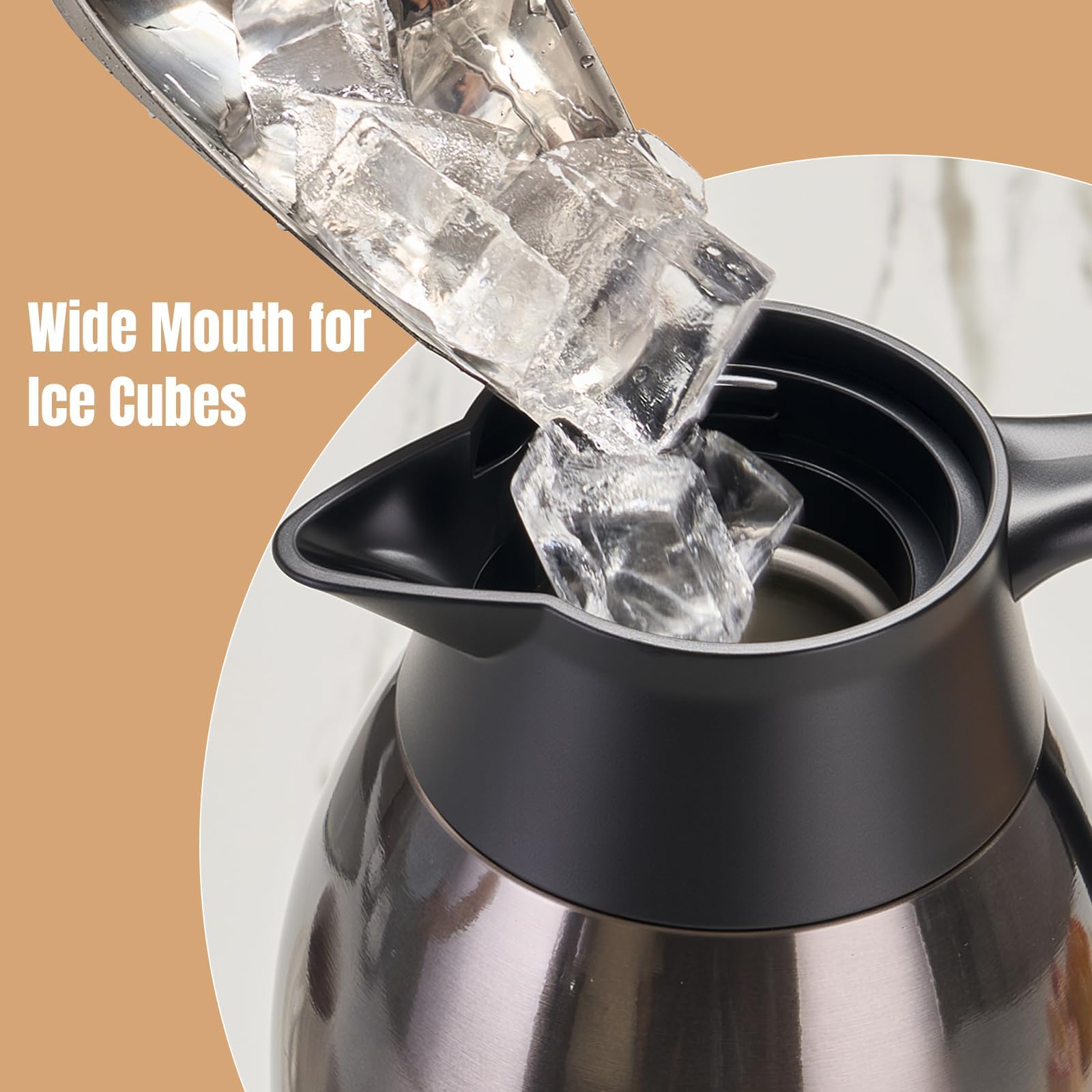 PARACITY 68oz carafe showcases 24h hot and 36h cold performance