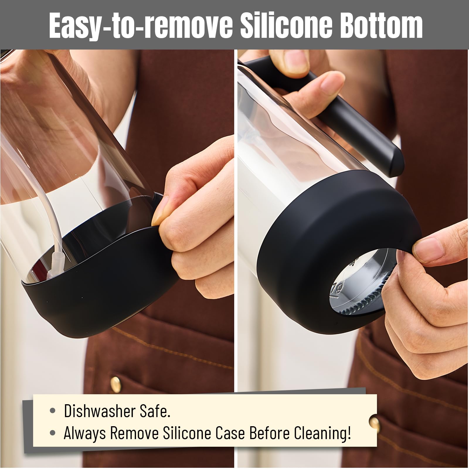 PARACITY anti-drip nozzle keeps surfaces clean during pouring