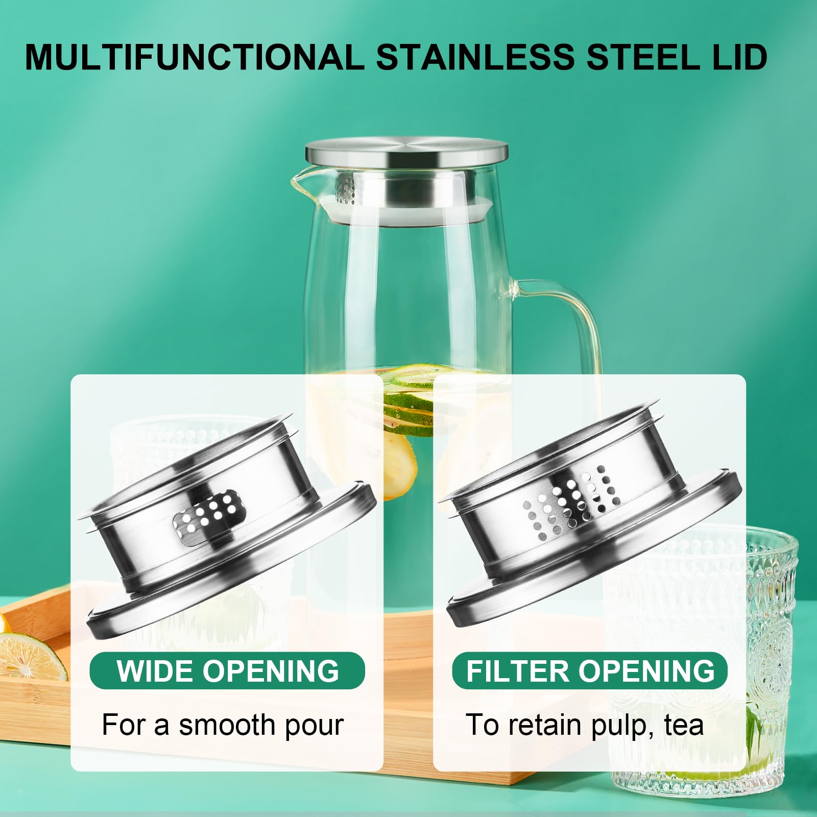 PARACITY borosilicate glass resists temperature changes for hot or cold drinks.