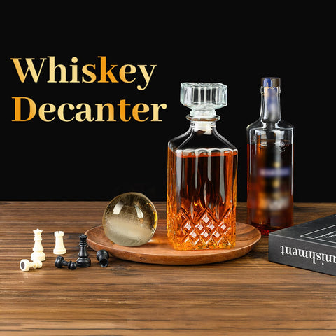 PARACITY bourbon decanter set for men combines luxury and practical storage