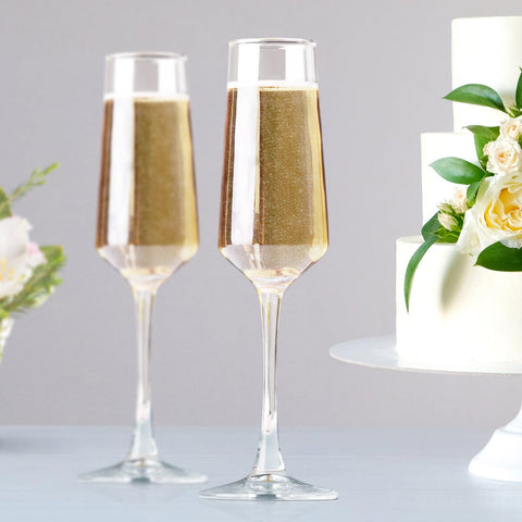 PARACITY gift-ready champagne flutes ideal for weddings, anniversaries, and celebrations.