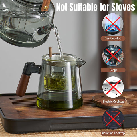 PARACITY dishwasher-safe tea pot for effortless cleaning.
