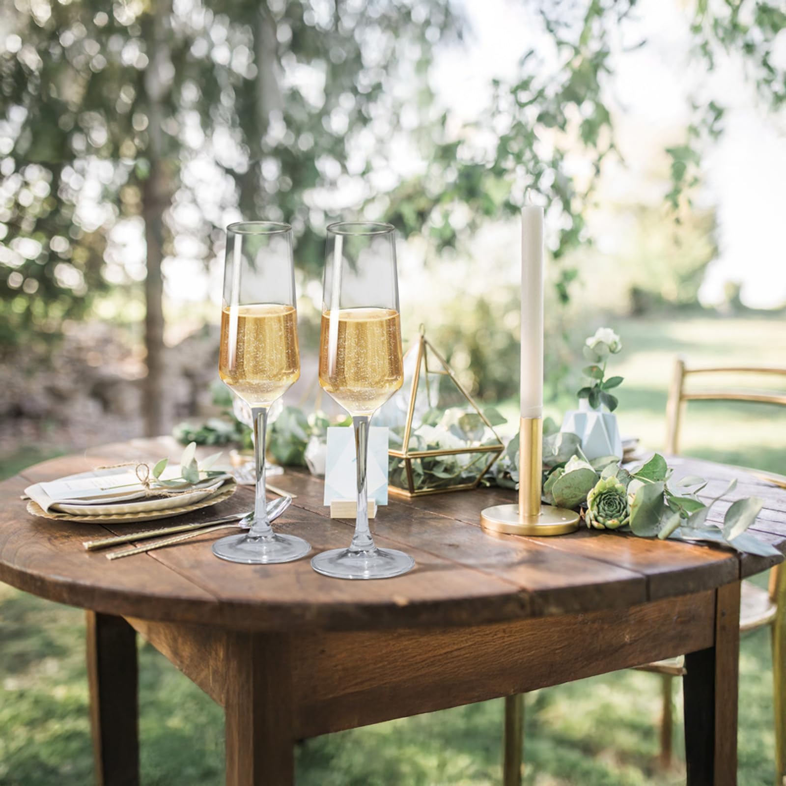 PARACITY elegant stemware enhances the champagne ritual at holidays and parties.