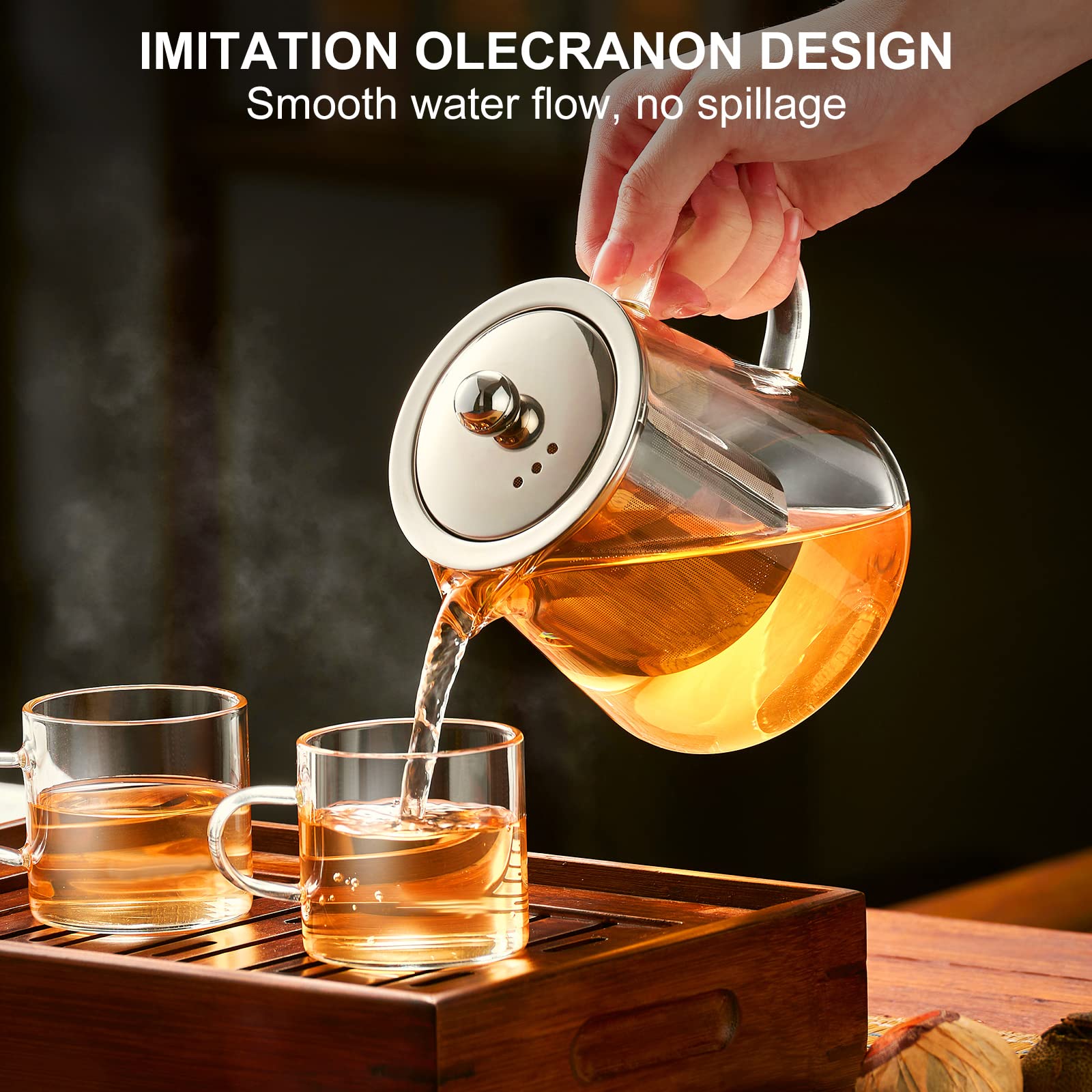PARACITY eagle-beak pour spout delivers smooth, controlled pouring.