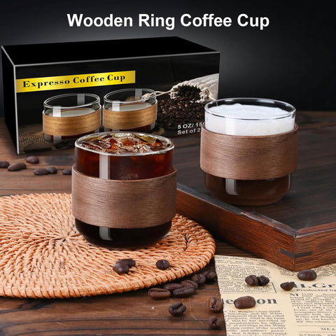 PARACITY 5 oz espresso cups compatible with most machines and easy to clean.